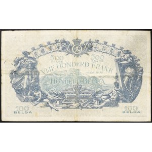 Belgicko, Albert I. (1909-1934), 500 frankov 21/03/1929