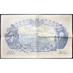 Belgia, Albert I (1909-1934), 500 franków 04/09/1930