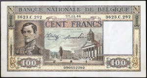 Belgium, Leopold III (1934-1950), 100 Francs 22/11/1946