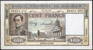 Belgique, Léopold III (1934-1950), 100 Francs 22/11/1946