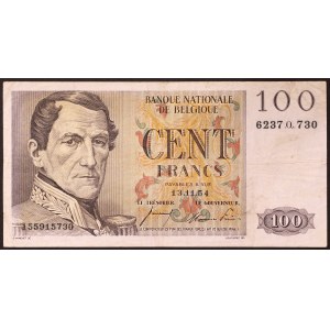 Belgium, Baudouin (1951-1993), 100 Francs 13/11/1954