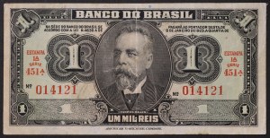 Brésil, République (1889-date), 1.000.000 Reis 1944