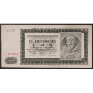 Böhmen und Mähren, Republik, 1.000 Kronen 24/10/1942