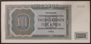 Böhmen und Mähren, Republik, 1.000 Kronen 24/10/1942