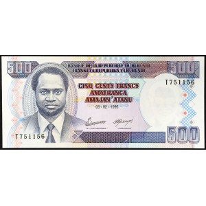 Burundi, republika (1966-data), 500 franků 5/2/1995 (2005)