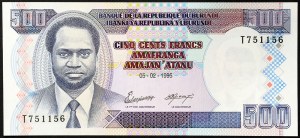 Burundi, Repubblica (1966-data), 500 Franchi 5/2/1995 (2005)
