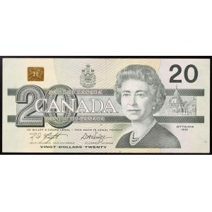 Kanada, Elżbieta II (1952-2022), 20 dolarów 1991