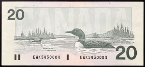 Canada, Elizabeth II (1952-2022), 20 Dollars 1991