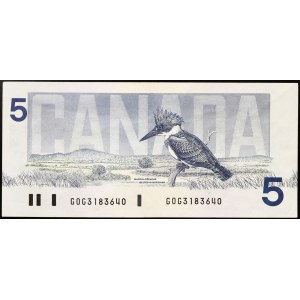 Canada, Elizabeth II (1952-2022), 5 Dollars 1986