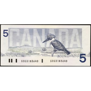 Kanada, Alžběta II (1952-2022), 5 dolarů 1986