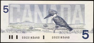 Canada, Elizabeth II (1952-2022), 5 Dollars 1986