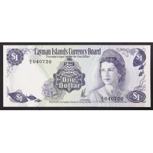 Kajmanské ostrovy, britská kolónia, 1 dolár 1974