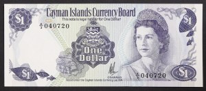 Cayman Islands, British Colony, 1 Dollar 1974