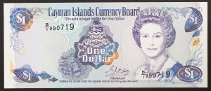 Isole Cayman, colonia britannica, 1 dollaro 1996