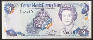 Kajmanské ostrovy, britská kolonie, 1 dolar 1996