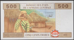 Państwa Afryki Środkowej, Kamerun (E, od 2002 U), 500 franków 2002