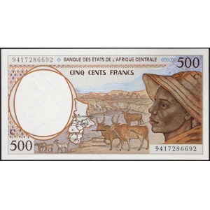 Stredoafrické štáty, Čad (P, od 2002 C), 500 frankov 1993-00