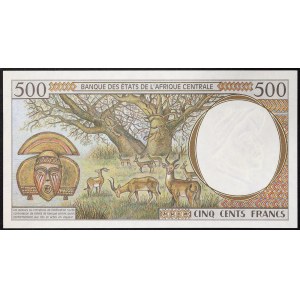 Středoafrické státy, Čad (P, od 2002 C), 500 franků 1993-00