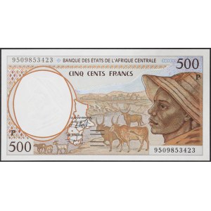 Państwa Afryki Środkowej, Czad (P, od 2002 C), 500 franków