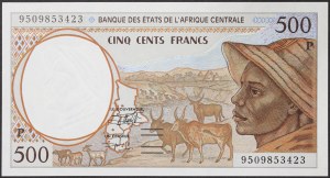 États d'Afrique centrale, Tchad (P, de 2002 C), 500 Francs