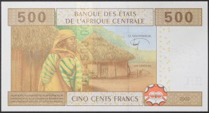 Central African States, Congo (C, from 2002 T), 500 Francs 2002