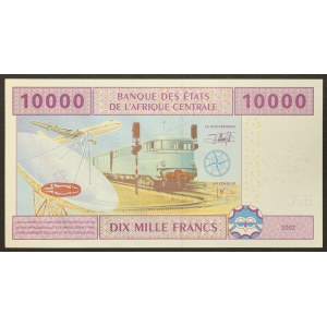 États d'Afrique centrale, Gabon (L, à partir de 2002 A), 10.000 Francs 2002