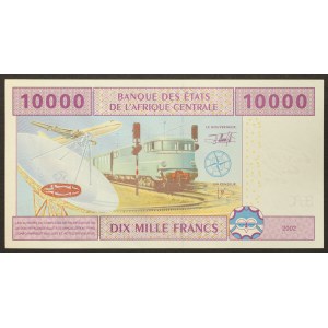 Stredoafrické štáty, Gabon (L, od 2002 A), 10 000 frankov 2002