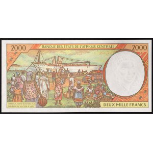 Středoafrické státy, Gabon (L, od 2002 A), 2 000 franků 1993