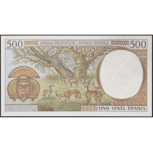 Středoafrické státy, Gabon (L, od 2002 A), 500 franků 1993-00