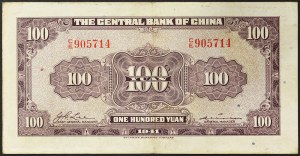 Čína, republika (1912-1949), 100 jüanů 1941