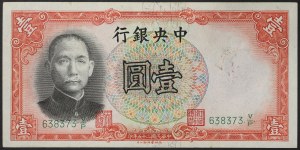 China, Republik (1912-1949), 1 Yuan 1936