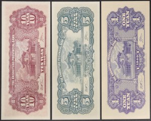 China, Kwangtung Provincial Bank, Lot 3 pcs.