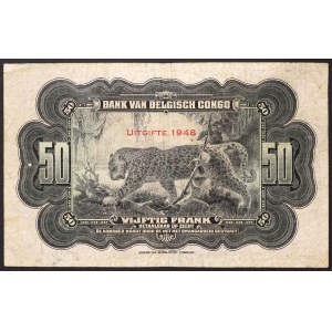 Congo, Congo belge, Léopold III (1934-1950), 50 Francs 1948