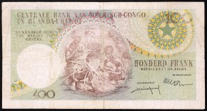 Congo, Congo Belga, Baldovino del Belgio (1951-1960), 100 franchi 01/03/1957