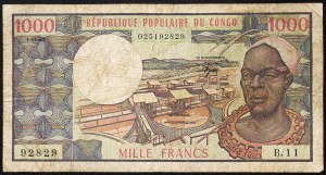 Congo, Democratic Republic (1960-date), 1.000 Francs 01/04/1978