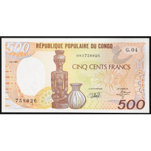 Congo, Repubblica Democratica (1960-data), 500 franchi 01/01/1991