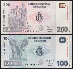 Congo, Repubblica Democratica (1960-data), Lotto 2 pezzi.
