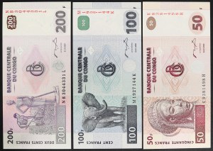 Congo, Repubblica Democratica (1960-data), Lotto 3 pezzi.