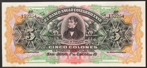 Costa Rica, République (1848-date), 5 Colones 1903-17