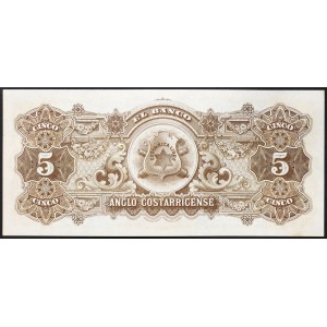 Costa Rica, Republic (1848-date), 5 Colones 1903-17