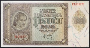 Croatie, État indépendant de Croatie (1941-1945), 1.000 Kuna 26/05/1941