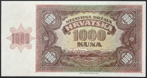 Croatie, État indépendant de Croatie (1941-1945), 1.000 Kuna 26/05/1941