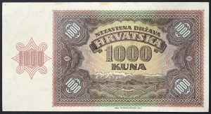 Chorvátsko, Nezávislý štát Chorvátsko (1941-1945), 1 000 kun 26/05/1941