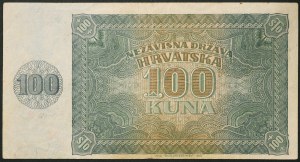 Croatie, État indépendant de Croatie (1941-1945), 100 Kuna 26/05/1941