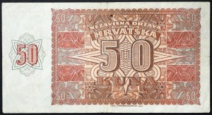 Croatia, Independent State of Croatia (1941-1945), 50 Kuna 26/05/1941