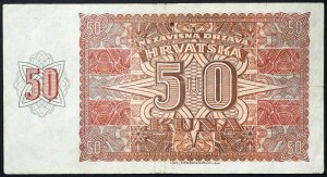 Croatie, État indépendant de Croatie (1941-1945), 50 Kuna 26/05/1941