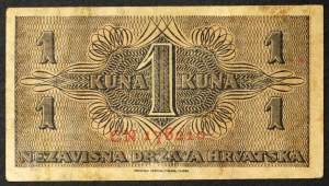 Chorvátsko, Nezávislý štát Chorvátsko (1941-1945), 1 kuna 1942