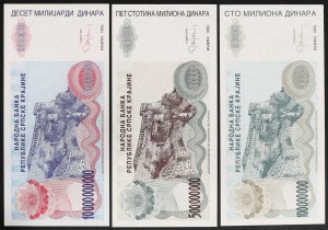 Croatie, République (1991-date), Lot 3 pcs.