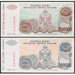 Croatie, République (1991-date), Lot 2 pcs.