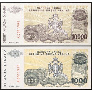 Croatie, République (1991-date), Lot 2 pcs.